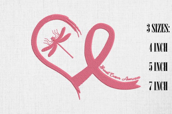 Breast Cancer Awareness Dragonfly Ribbon Design Review