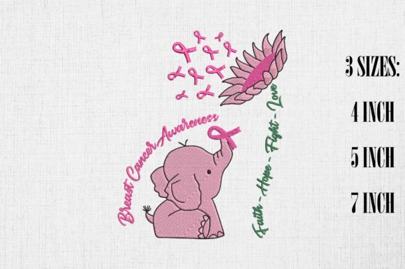 Breast Cancer Sunflower Pink Elephant Design Review