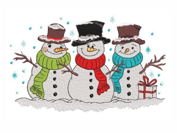 Cute Snowmen Embroidery Review for Holiday Projects