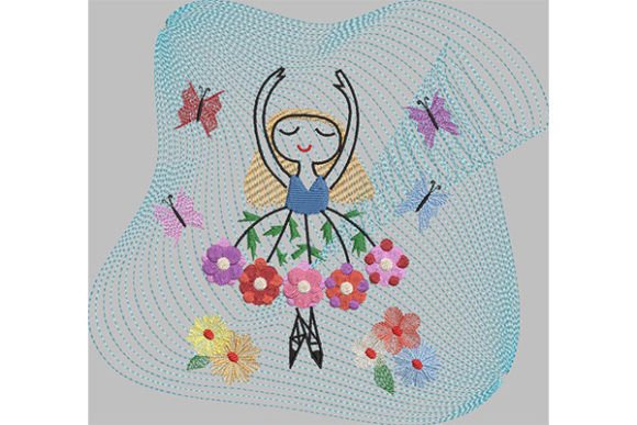 Review: Happy Girl Dancing in the Rain Embroidery