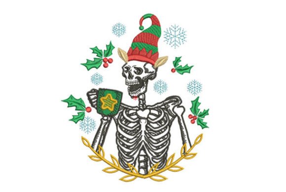 Skeleton Drinking Chocolate at Christmas Review